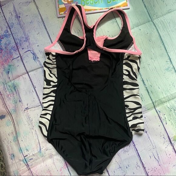 ZeroXposur | Pink Zebra One Piece Swim Suit - Picture 5 of 7